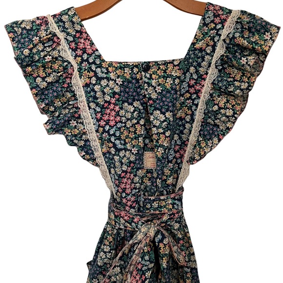 π Vintage Gunne Sax Style Prairie Dress Floral Pattern V-Neck w/ Pocketsπ - Picture 8 of 15